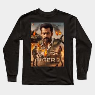 Tiger 3 Salman khan art Long Sleeve T-Shirt